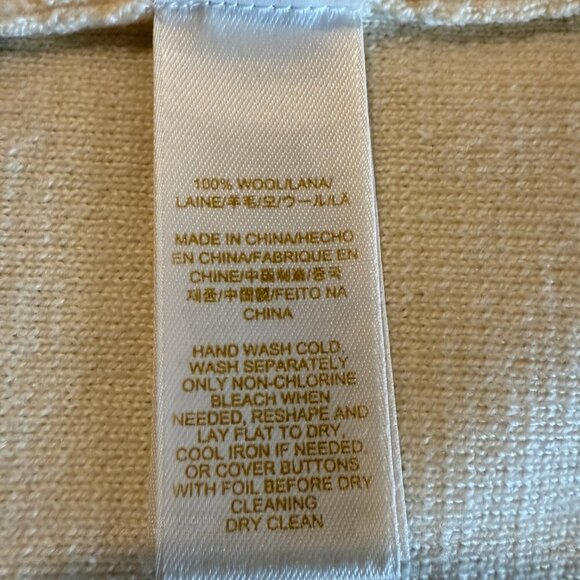 kate spade new york Navy & Cream Wool Polo Sweater Dress L EUC - Picture 5 of 9